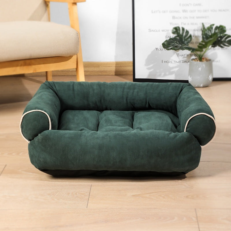 Dog & Cat Sofa Bed – Warm, Cozy Sleeping Bag Kennel with Cushion - BarkandMeow