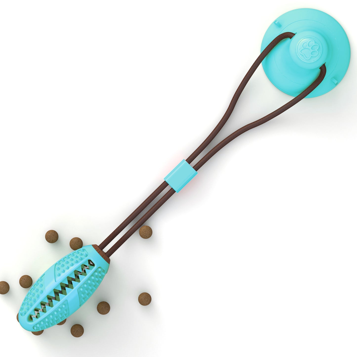 Dog Toys Silicon Suction Cup Tug Interactive Dog Ball Toy For Pet Chew Bite Tooth Cleaning Toothbrush Feeding Pet Supplies - BarkandMeow