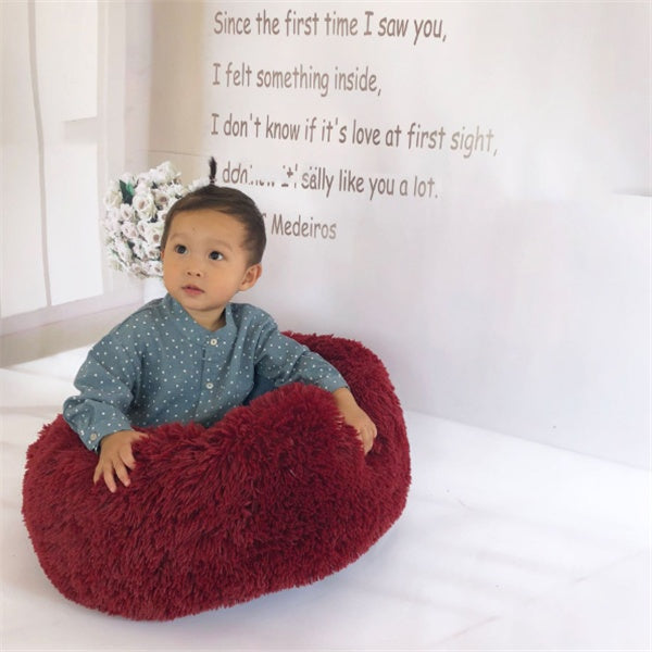 Round Long Hairy Autumn And Winter Nest Pad Cat Mattress - BarkandMeow