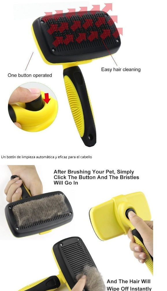 Pet Automatic Retractable Comb - BarkandMeow