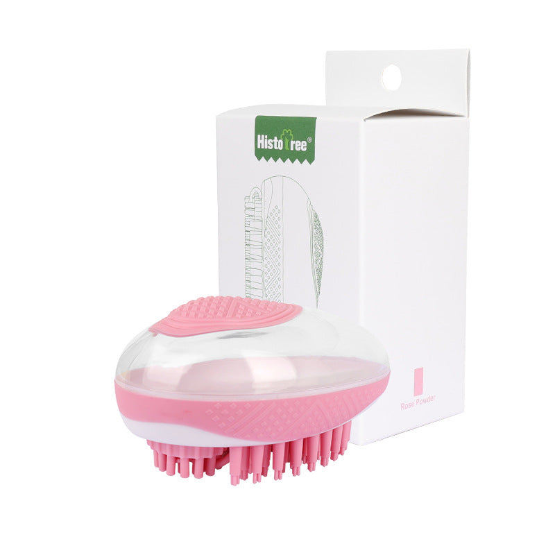 Dog Cat Bath Brush 2-in-1 Pet SPA Massage Comb Soft Silicone Pets Shower Hair Grooming Cmob Dog Cleaning Tool Pet Products - BarkandMeow