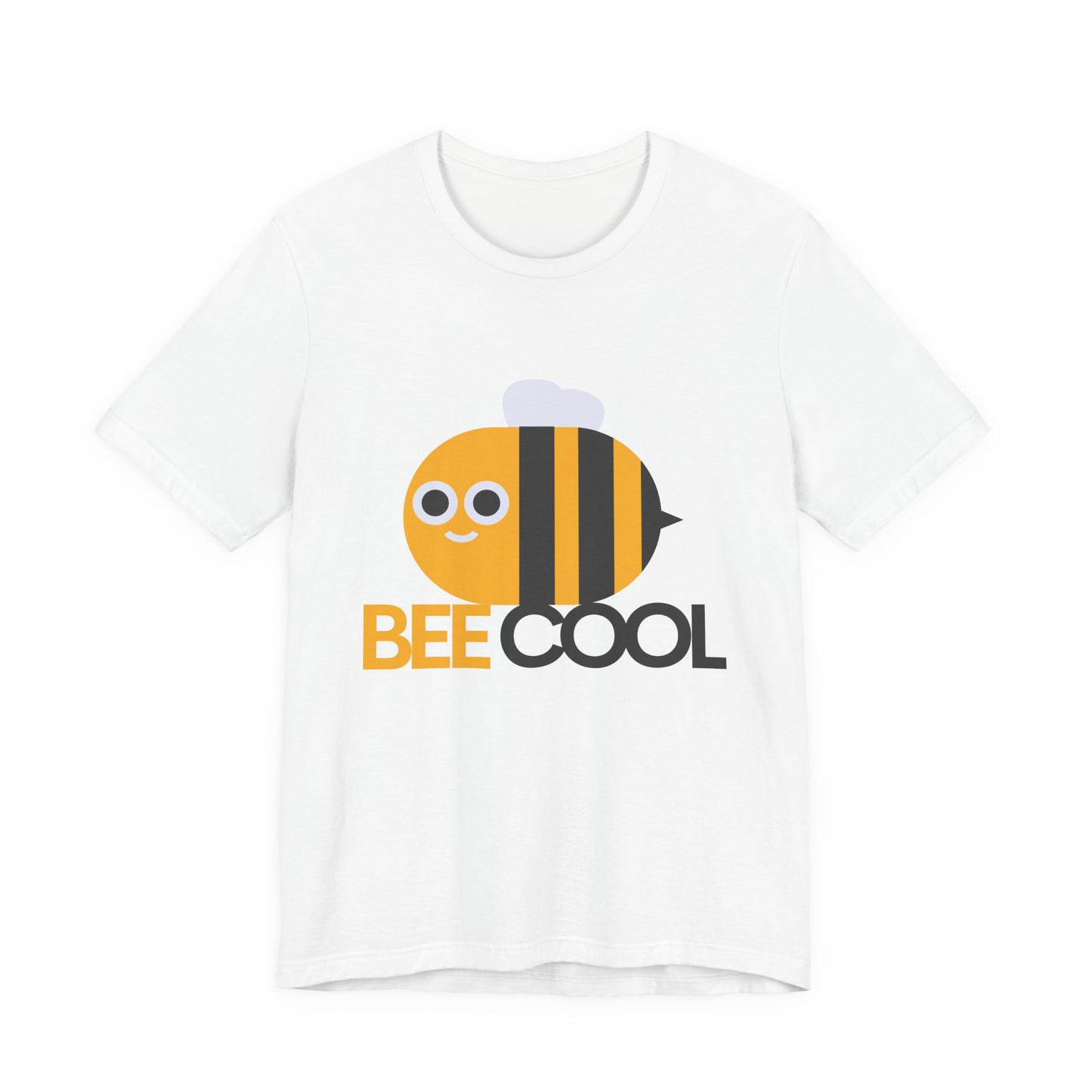 Bee Cool T-Shirt, Unisex Jersey Tee, Fun Summer Tee, Gift for Bee Lovers, Cute Bee Graphic Tee, Casual Wear - BarkandMeow