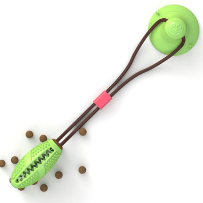 Dog Toys Silicon Suction Cup Tug Interactive Dog Ball Toy For Pet Chew Bite Tooth Cleaning Toothbrush Feeding Pet Supplies - BarkandMeow