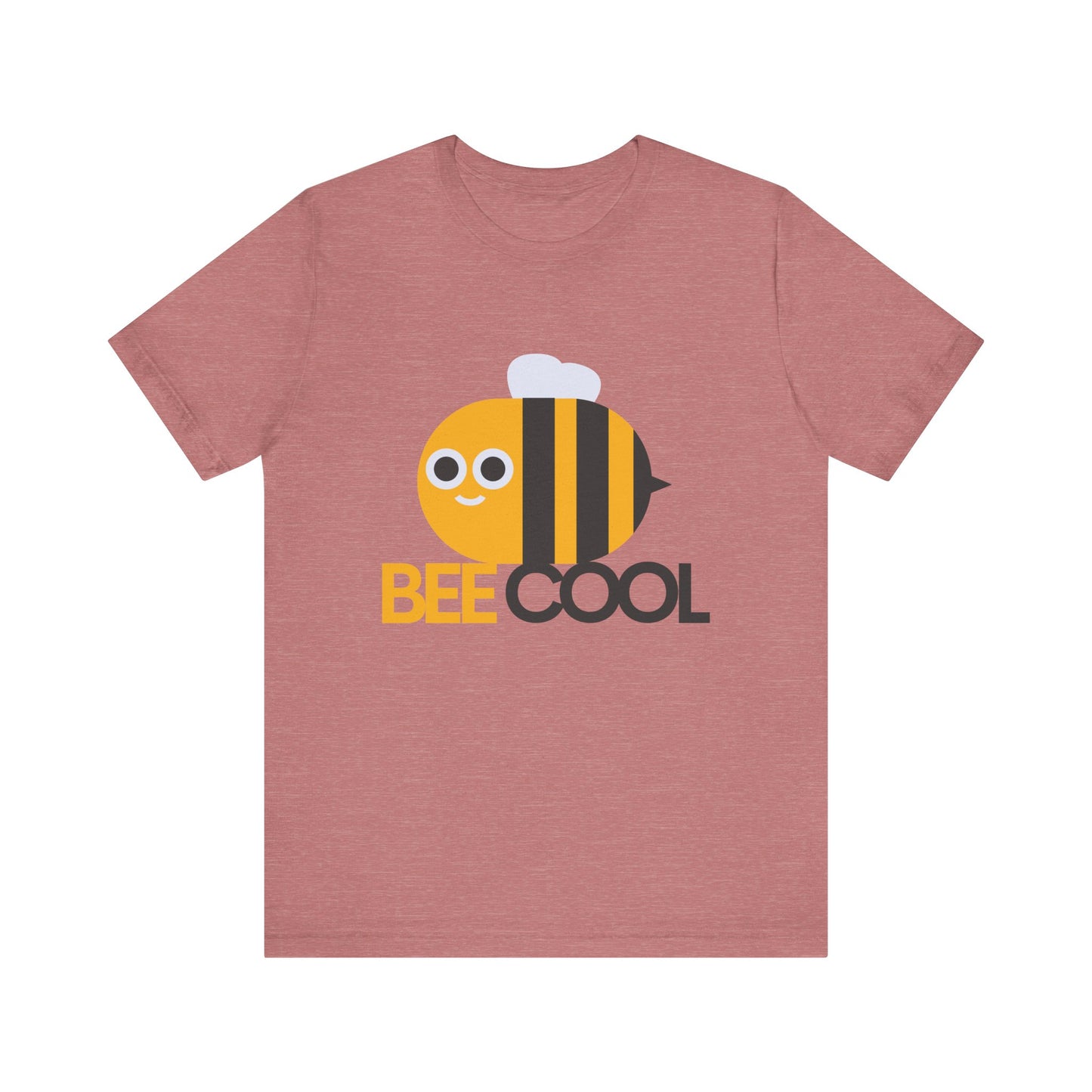 Bee Cool T-Shirt, Unisex Jersey Tee, Fun Summer Tee, Gift for Bee Lovers, Cute Bee Graphic Tee, Casual Wear - BarkandMeow