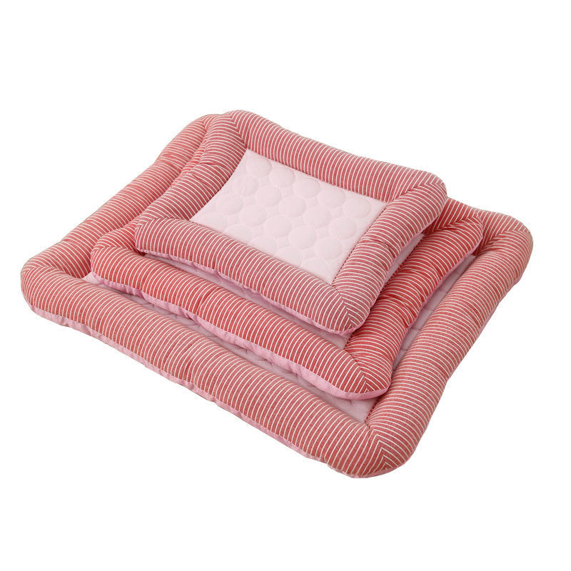 Pet Cooling Pad – Ice Silk, Soft, Breathable Summer Mat for Dogs & Cats - BarkandMeow