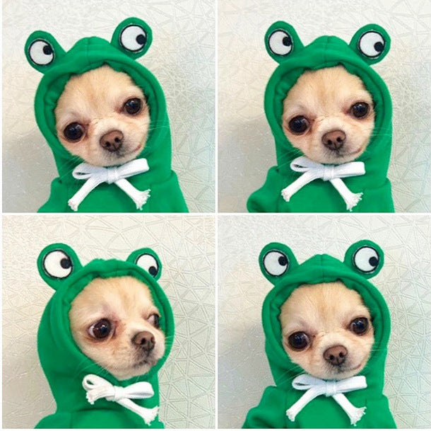 Cute Fruit Dog Hoodie – Warm Fleece Outfit for Small Pets - BarkandMeow