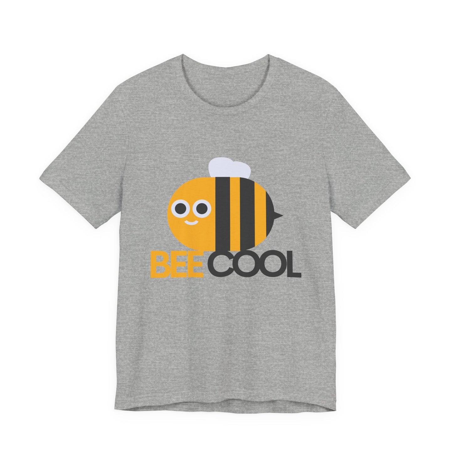 Bee Cool T-Shirt, Unisex Jersey Tee, Fun Summer Tee, Gift for Bee Lovers, Cute Bee Graphic Tee, Casual Wear - BarkandMeow
