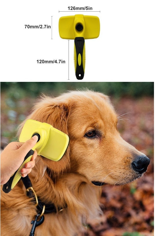 Pet Automatic Retractable Comb - BarkandMeow