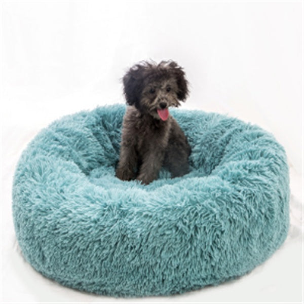 Round Long Hairy Autumn And Winter Nest Pad Cat Mattress - BarkandMeow