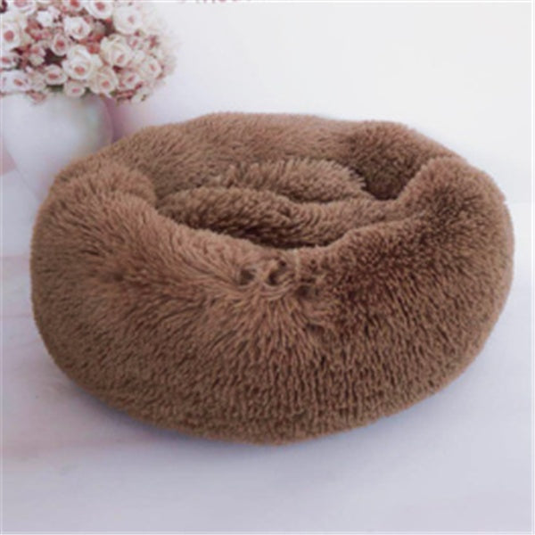 Round Long Hairy Autumn And Winter Nest Pad Cat Mattress - BarkandMeow