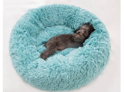 Round Long Hairy Autumn And Winter Nest Pad Cat Mattress - BarkandMeow