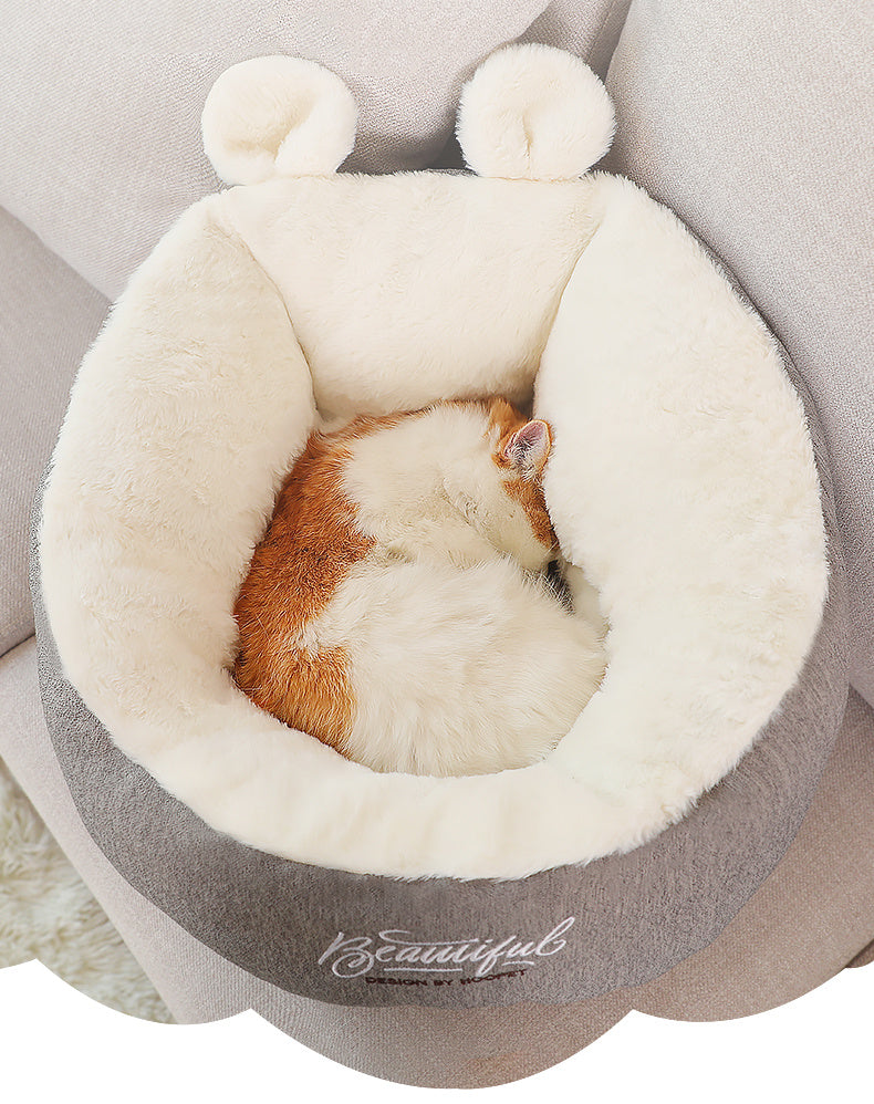 Pet Dog Bed Warming Soft Sleeping Bag Cushion Puppy Kennel - BarkandMeow