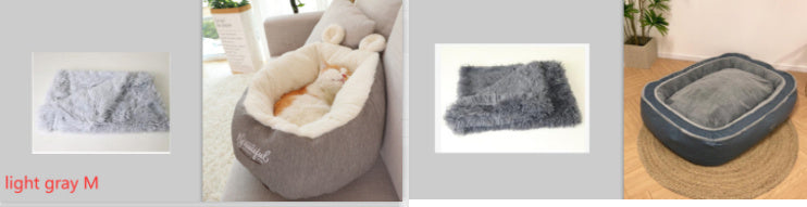 Pet Dog Bed Warming Soft Sleeping Bag Cushion Puppy Kennel - BarkandMeow