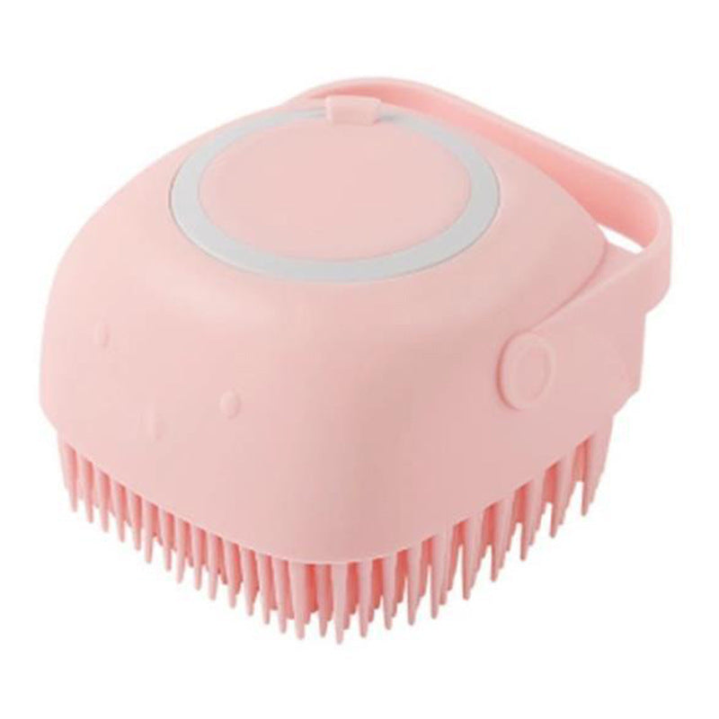 Silicone Dog Bath Massage Gloves Brush Pet Cat Bathroom Cleaning Tool Comb Brush For Dog Can Pour Shampoo Dog Grooming Supplies - BarkandMeow
