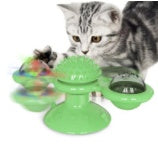 Cat Rotating Windmill Multi-Function Toys Itch Scratching Device Teeth Shining Toy - BarkandMeow