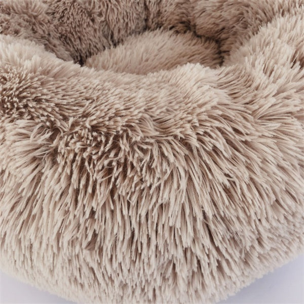 Round Long Hairy Autumn And Winter Nest Pad Cat Mattress - BarkandMeow
