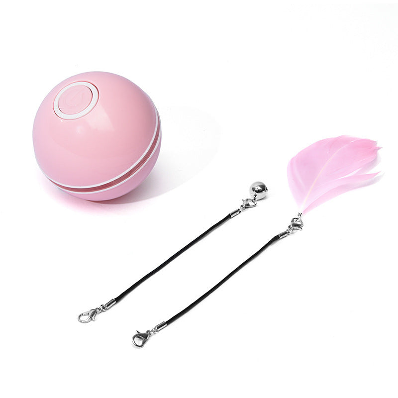LED Laser Electronic Rolling Pet Funny Cat Toy Ball - BarkandMeow