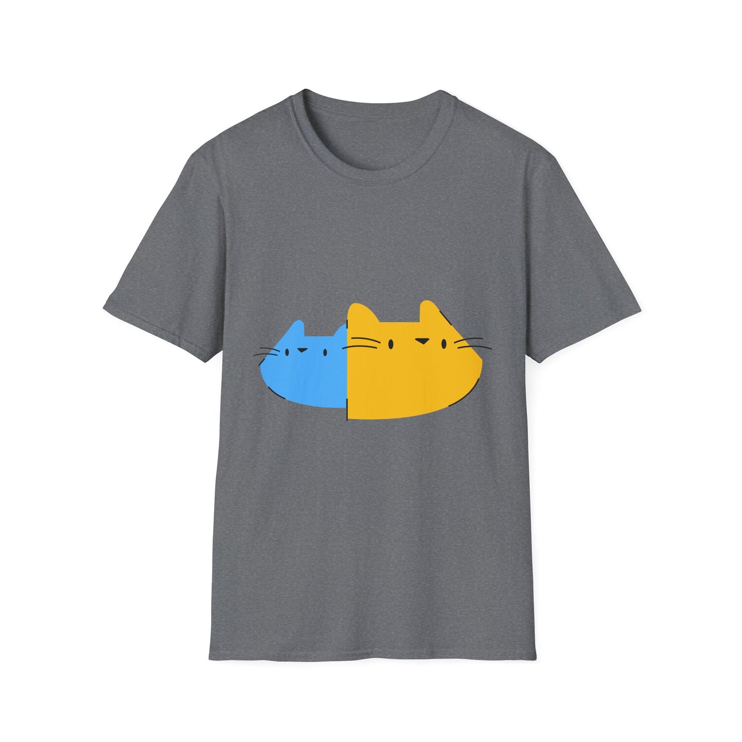 Playful Cat Graphic T-Shirt - Purrfect for Pet Lovers, Casual Wear, Birthday Gift, Cozy Comfort, Everyday Style - BarkandMeow