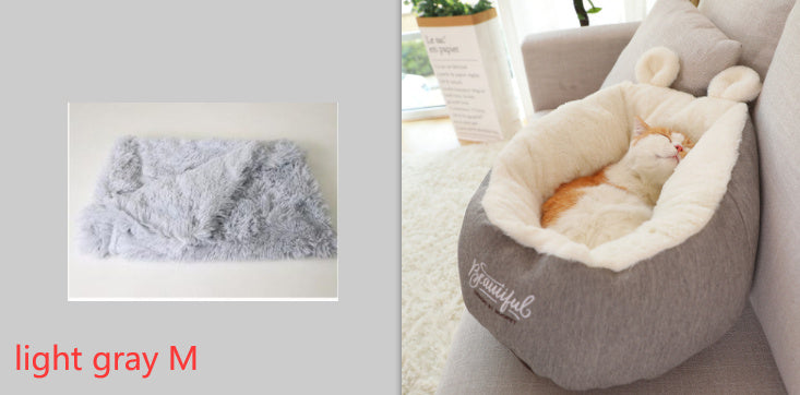 Pet Dog Bed Warming Soft Sleeping Bag Cushion Puppy Kennel - BarkandMeow