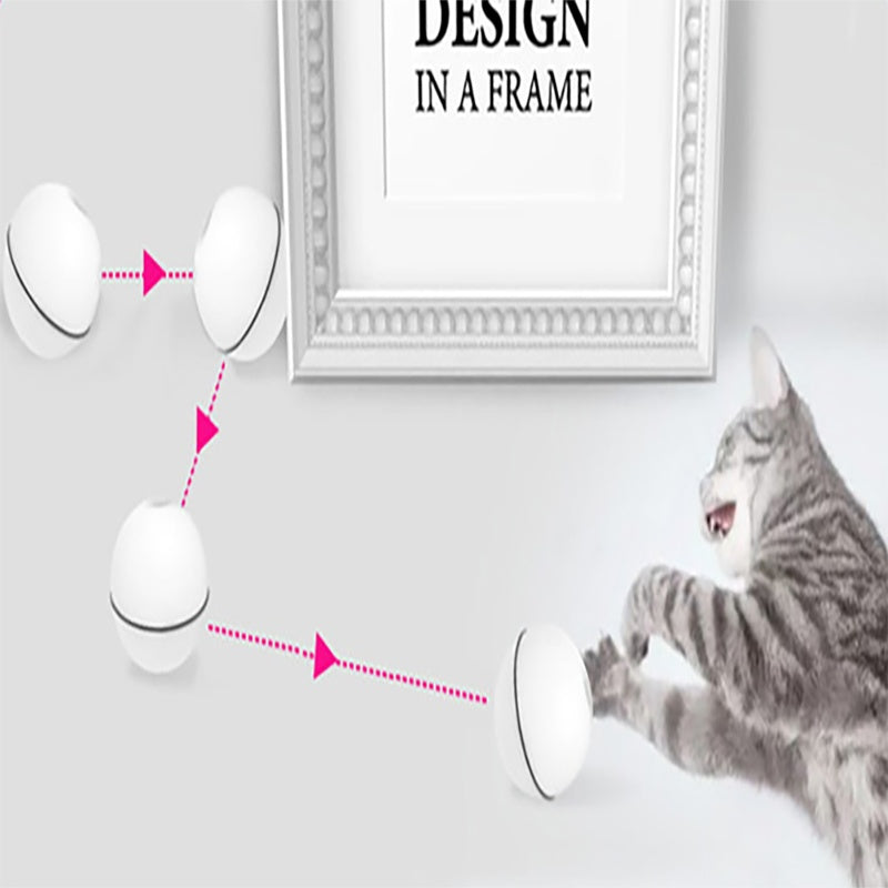 LED Laser Electronic Rolling Pet Funny Cat Toy Ball - BarkandMeow
