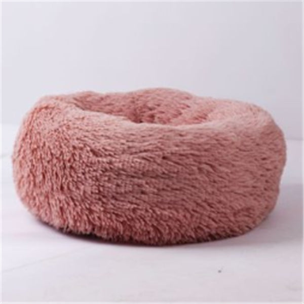 Round Long Hairy Autumn And Winter Nest Pad Cat Mattress - BarkandMeow