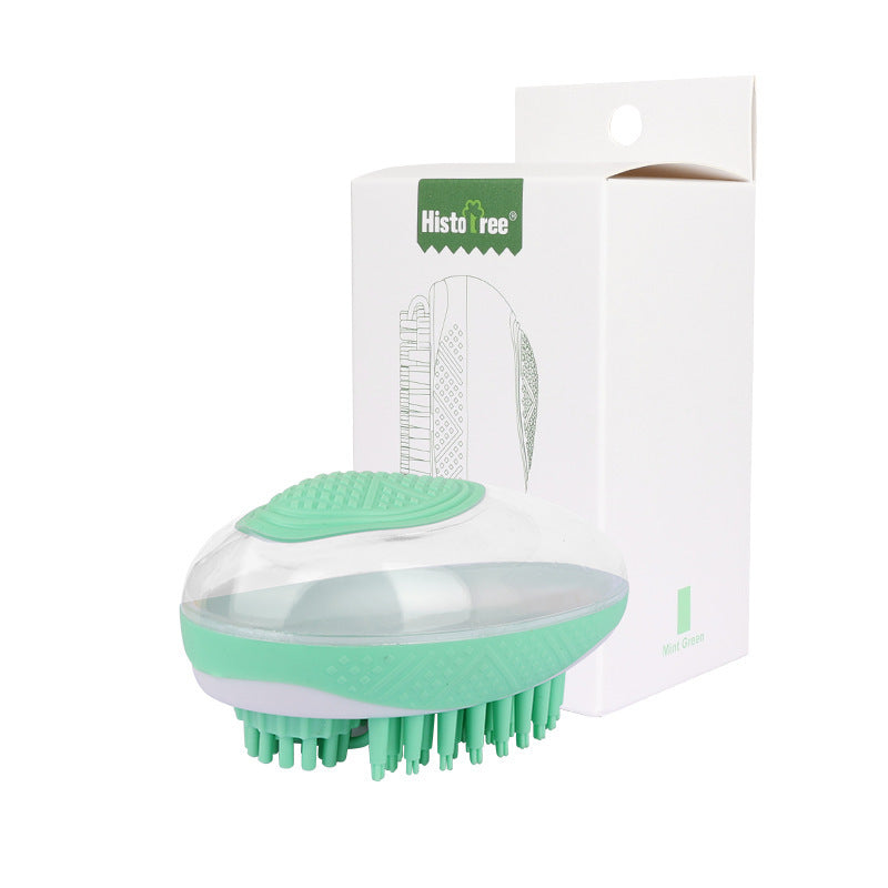 Dog Cat Bath Brush 2-in-1 Pet SPA Massage Comb Soft Silicone Pets Shower Hair Grooming Cmob Dog Cleaning Tool Pet Products - BarkandMeow
