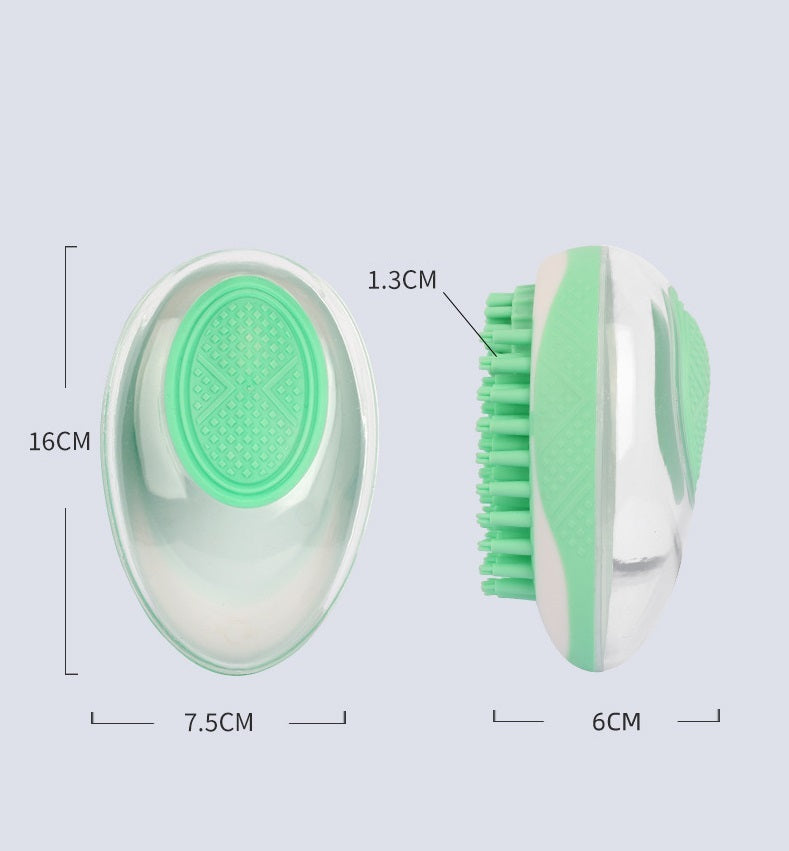 Dog Cat Bath Brush 2-in-1 Pet SPA Massage Comb Soft Silicone Pets Shower Hair Grooming Cmob Dog Cleaning Tool Pet Products - BarkandMeow