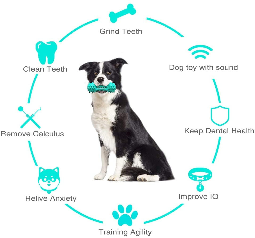 Pet Dog Cleaning Chew Toys For Aggressive Dogs Rubber Molar Stick Dog Oral Teeth - BarkandMeow