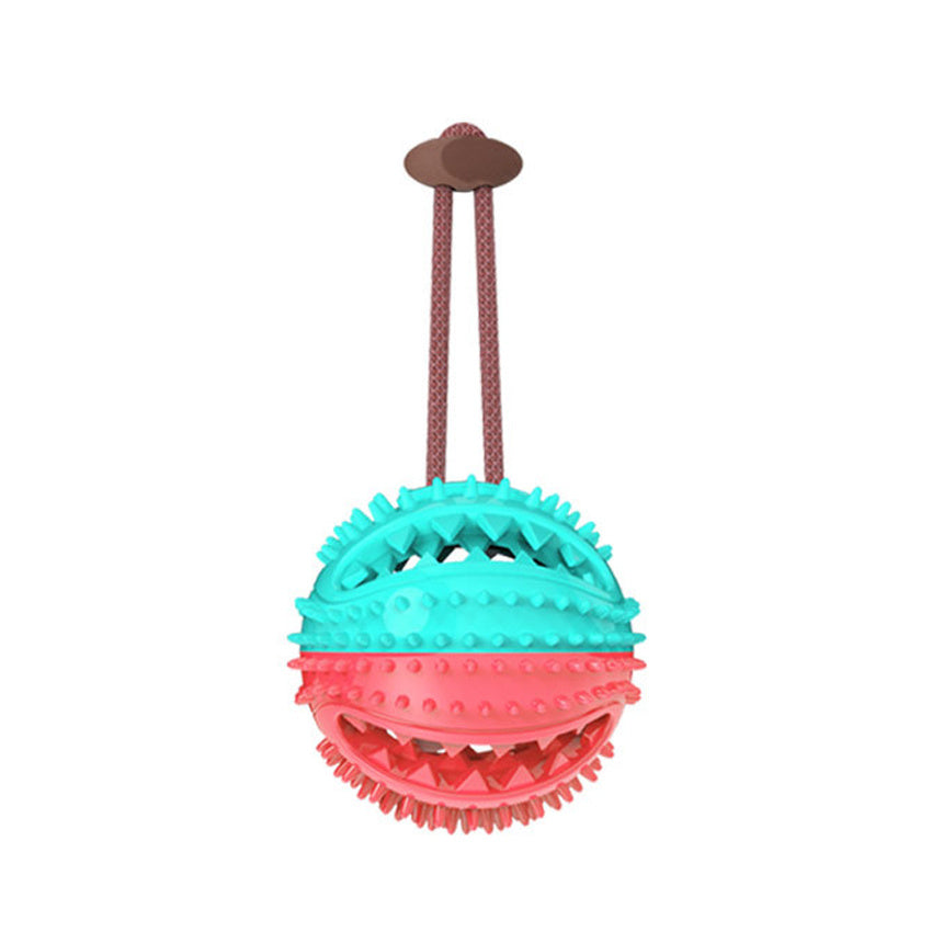 Dog Toys Silicon Suction Cup Tug Interactive Dog Ball Toy For Pet Chew Bite Tooth Cleaning Toothbrush Feeding Pet Supplies - BarkandMeow