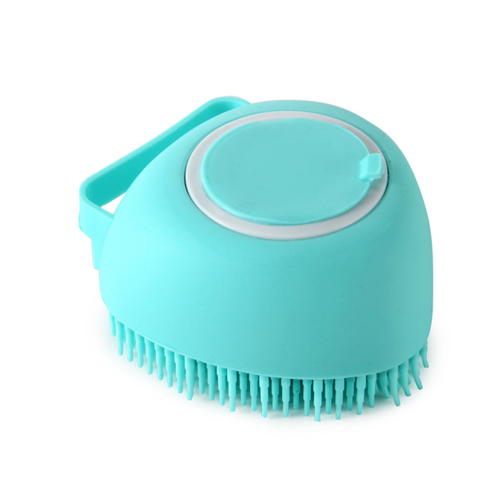 Silicone Dog Bath Massage Gloves Brush Pet Cat Bathroom Cleaning Tool Comb Brush For Dog Can Pour Shampoo Dog Grooming Supplies - BarkandMeow