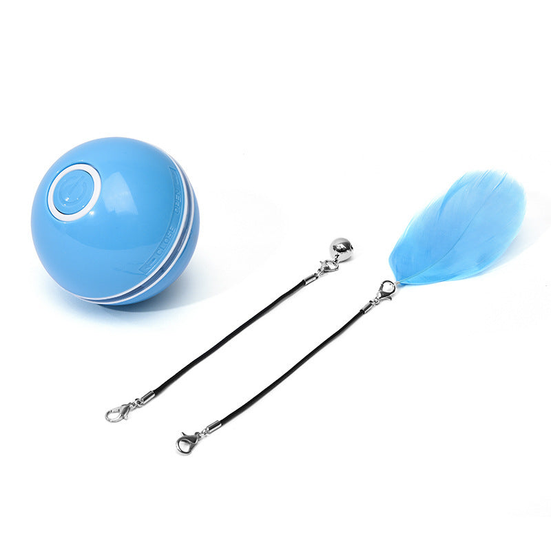 LED Laser Electronic Rolling Pet Funny Cat Toy Ball - BarkandMeow