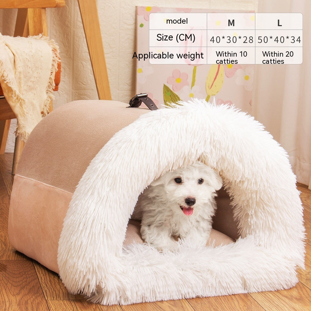 Portable Splice Pet Nest – Warm, Moisture-Proof Bed for Dogs & Cats - BarkandMeow