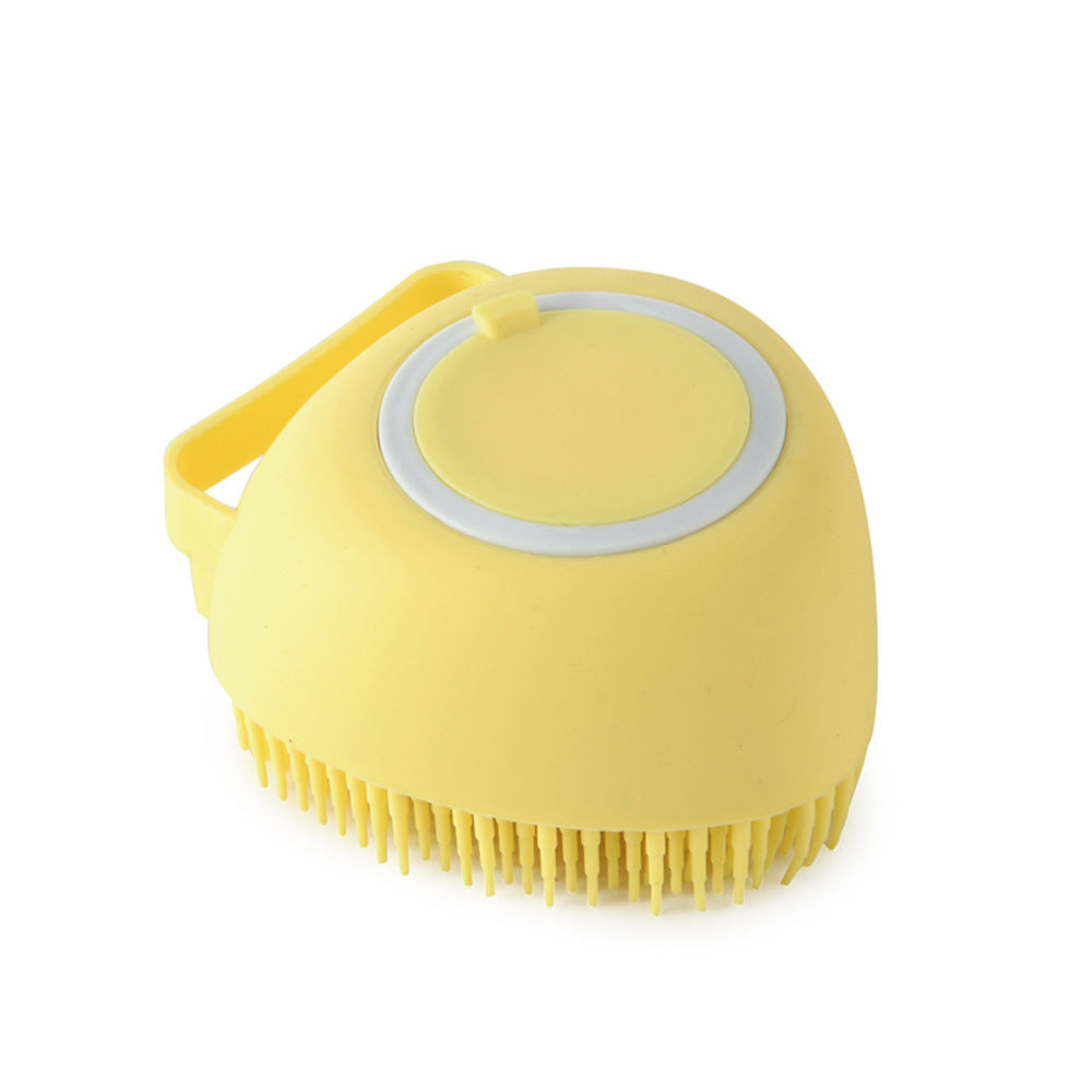 Silicone Dog Bath Massage Gloves Brush Pet Cat Bathroom Cleaning Tool Comb Brush For Dog Can Pour Shampoo Dog Grooming Supplies - BarkandMeow