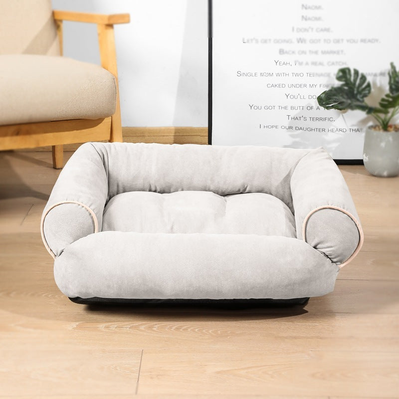 Dog & Cat Sofa Bed – Warm, Cozy Sleeping Bag Kennel with Cushion - BarkandMeow