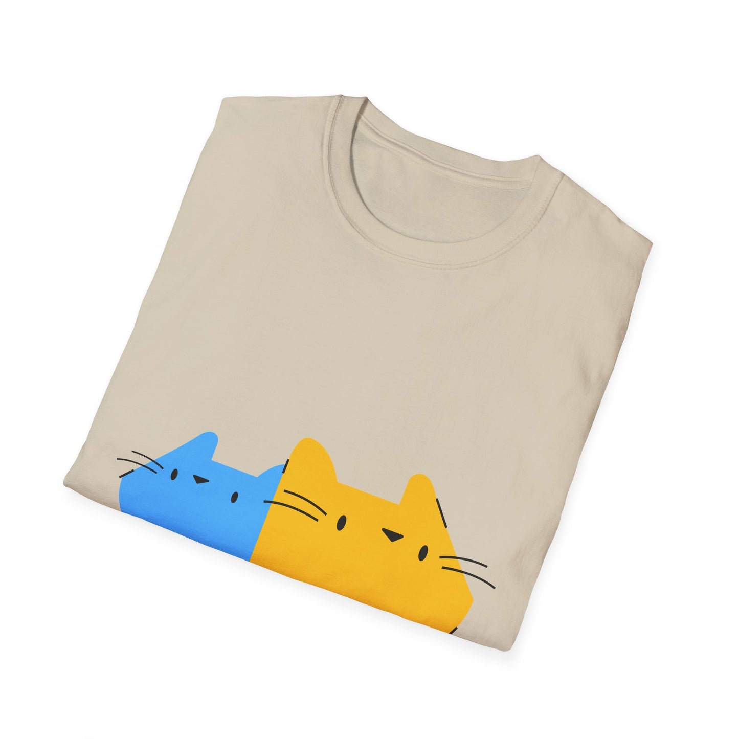 Playful Cat Graphic T-Shirt - Purrfect for Pet Lovers, Casual Wear, Birthday Gift, Cozy Comfort, Everyday Style - BarkandMeow