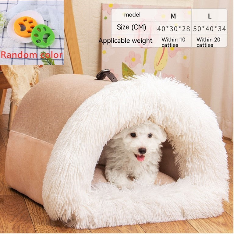 Portable Splice Pet Nest – Warm, Moisture-Proof Bed for Dogs & Cats - BarkandMeow