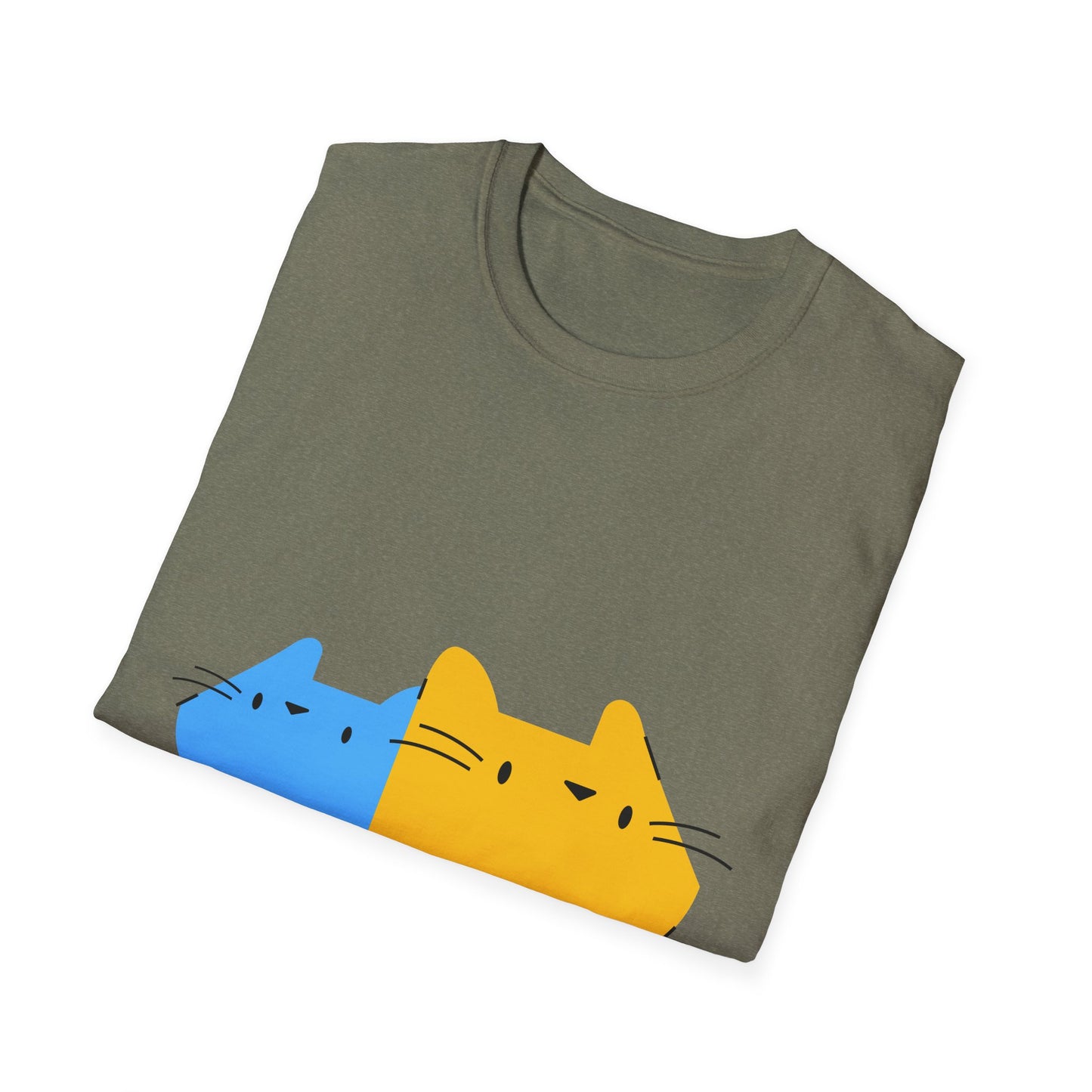 Playful Cat Graphic T-Shirt - Purrfect for Pet Lovers, Casual Wear, Birthday Gift, Cozy Comfort, Everyday Style - BarkandMeow