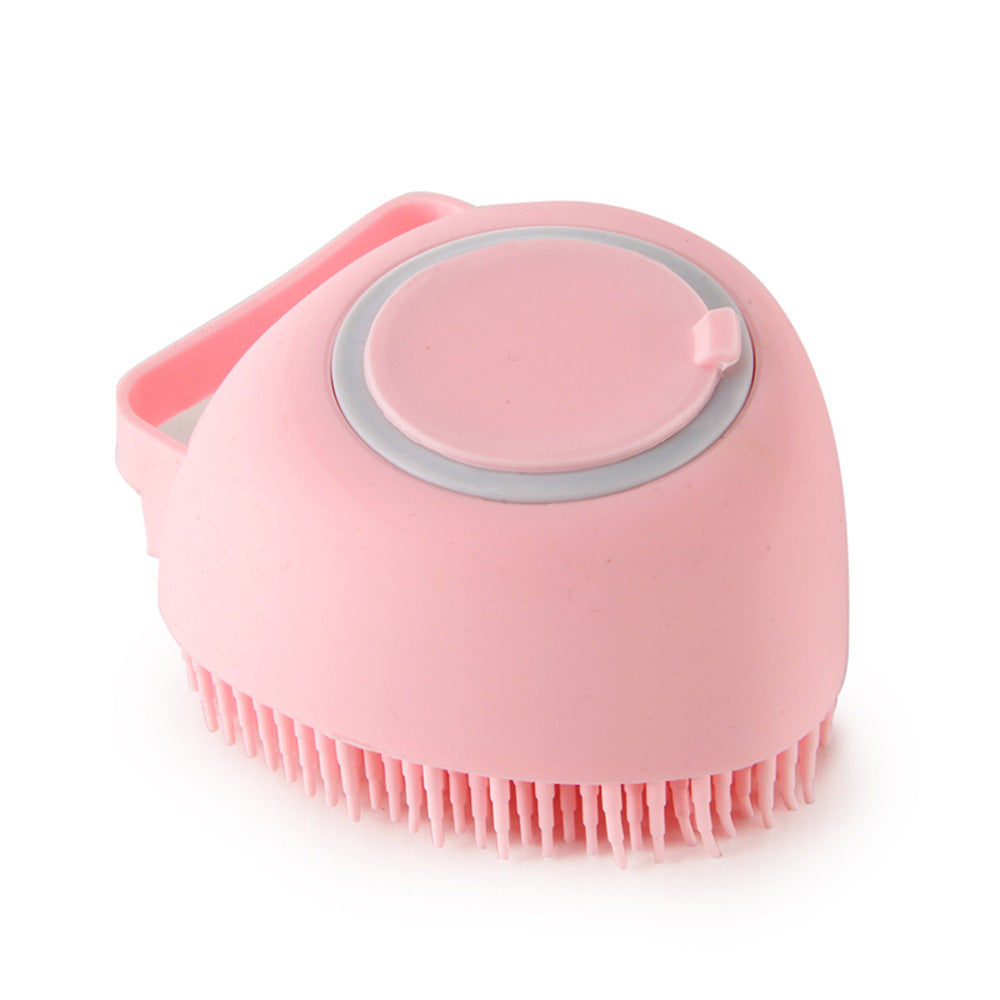 Silicone Dog Bath Massage Gloves Brush Pet Cat Bathroom Cleaning Tool Comb Brush For Dog Can Pour Shampoo Dog Grooming Supplies - BarkandMeow