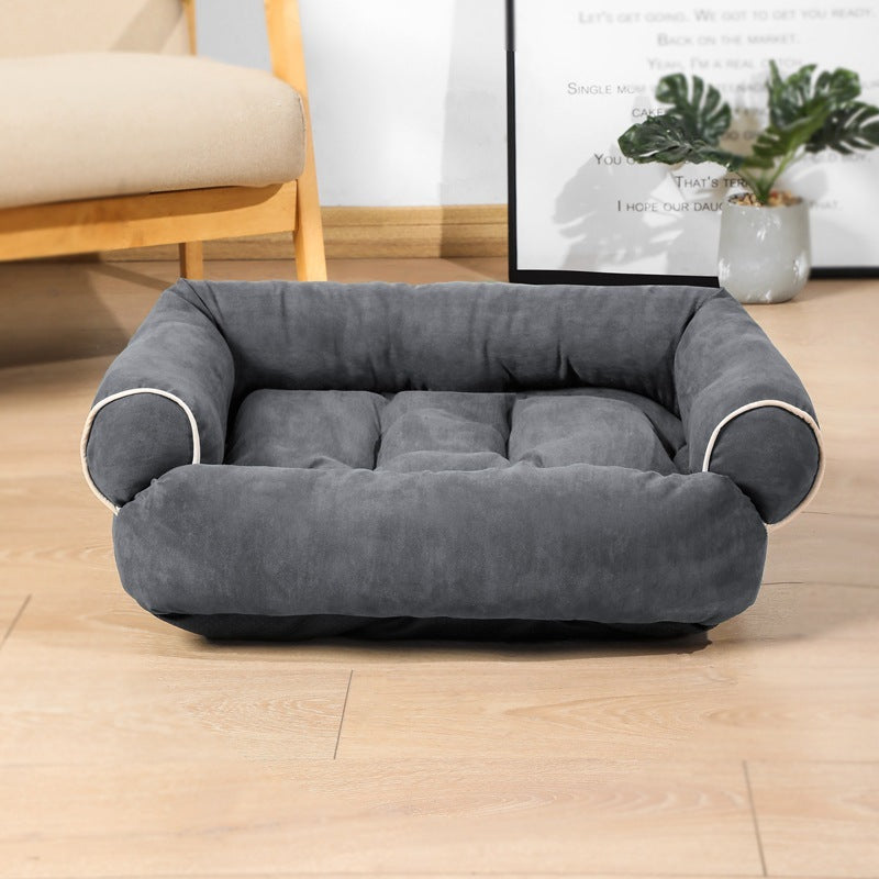 Dog & Cat Sofa Bed – Warm, Cozy Sleeping Bag Kennel with Cushion - BarkandMeow