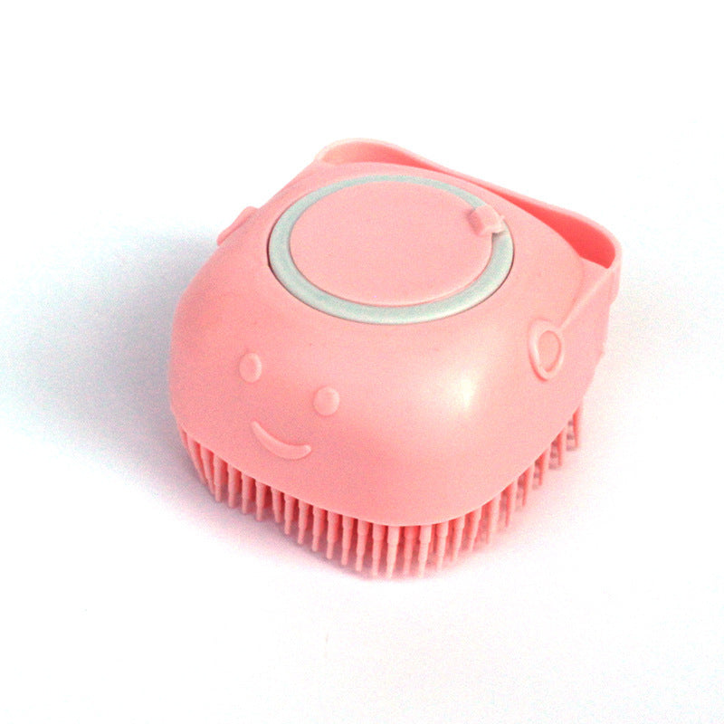 Silicone Dog Bath Massage Gloves Brush Pet Cat Bathroom Cleaning Tool Comb Brush For Dog Can Pour Shampoo Dog Grooming Supplies - BarkandMeow