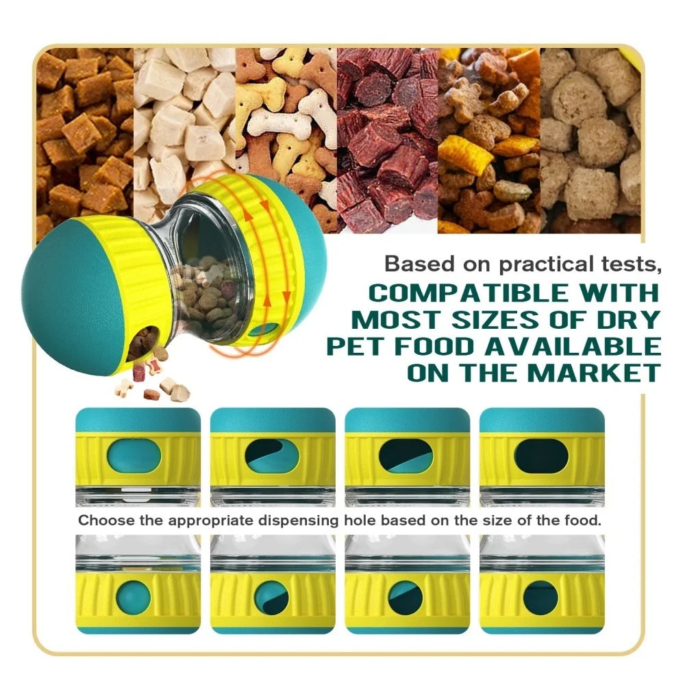 Pet Dog Treat Dispenser Toy For Small Medium Large Dogs Interactive Leaking Food Toy Adjustable Slow Feeder Training Beagle Cat - BarkandMeow