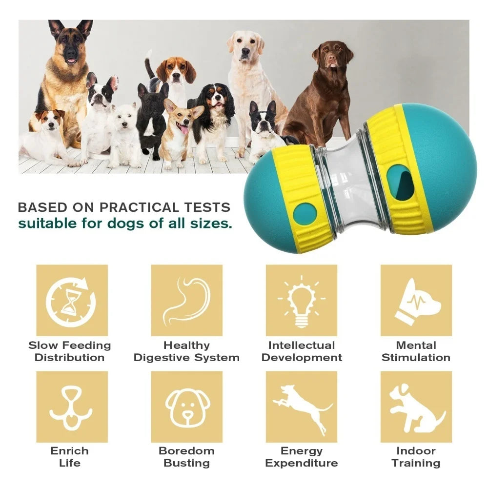 Pet Dog Treat Dispenser Toy For Small Medium Large Dogs Interactive Leaking Food Toy Adjustable Slow Feeder Training Beagle Cat - BarkandMeow