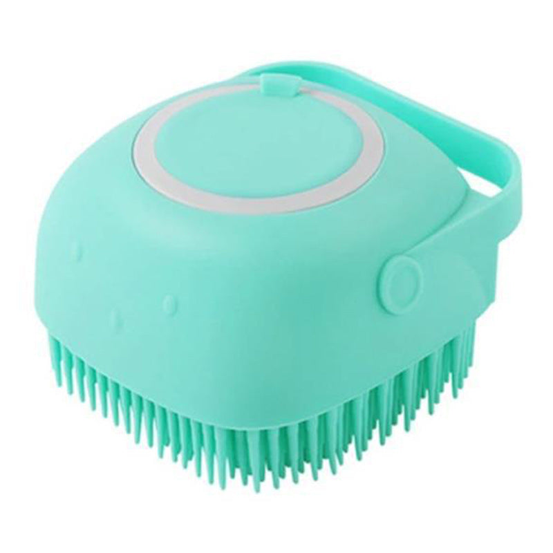 Silicone Dog Bath Massage Gloves Brush Pet Cat Bathroom Cleaning Tool Comb Brush For Dog Can Pour Shampoo Dog Grooming Supplies - BarkandMeow
