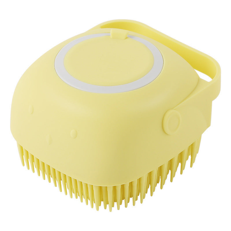 Silicone Dog Bath Massage Gloves Brush Pet Cat Bathroom Cleaning Tool Comb Brush For Dog Can Pour Shampoo Dog Grooming Supplies - BarkandMeow