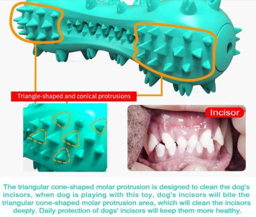Pet Dog Cleaning Chew Toys For Aggressive Dogs Rubber Molar Stick Dog Oral Teeth - BarkandMeow