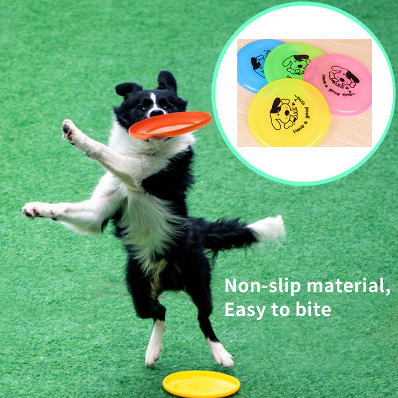 Silicone Flying Saucer Funny Pets Dog Cat Toy Dog Game Flying Discs Resistant Chew Puppy Training Interactive Pet Supplies - BarkandMeow