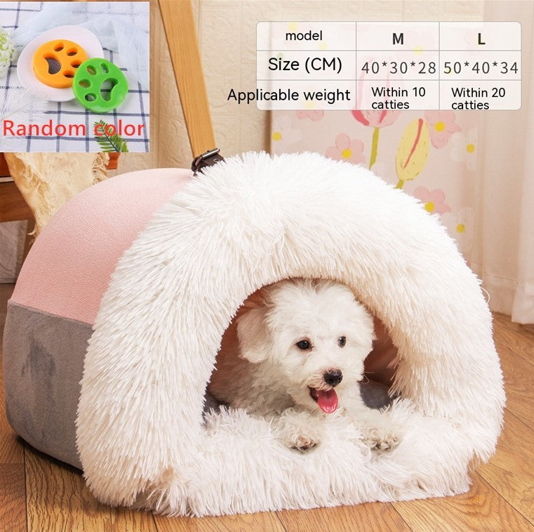 Portable Splice Pet Nest – Warm, Moisture-Proof Bed for Dogs & Cats - BarkandMeow