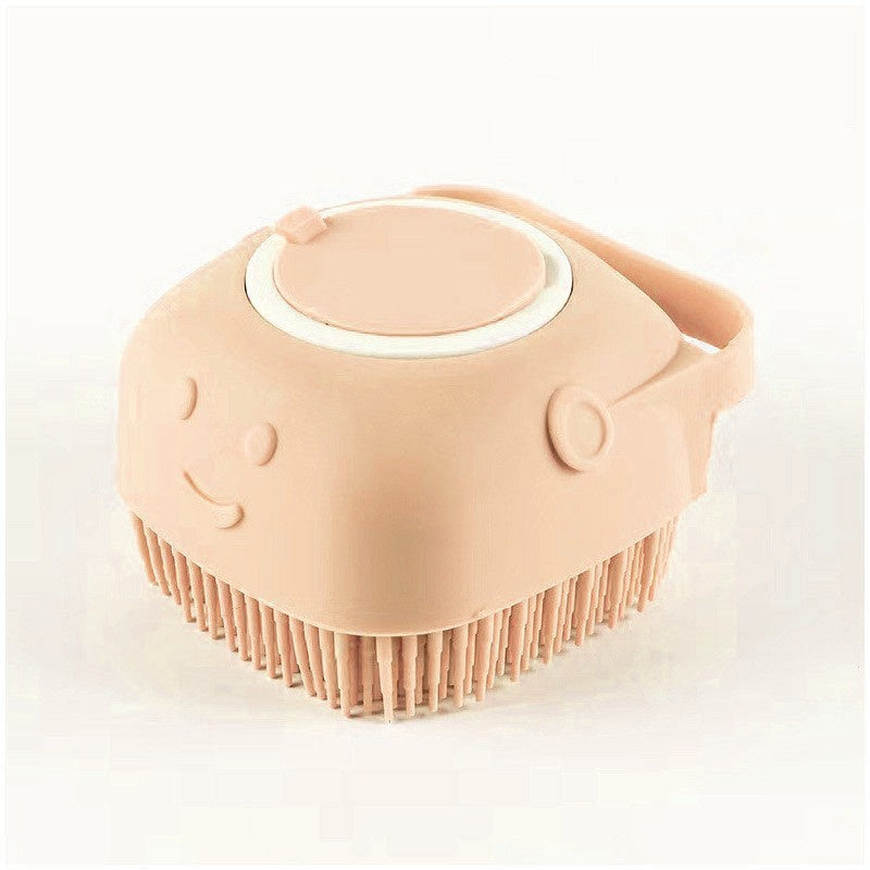 Silicone Dog Bath Massage Gloves Brush Pet Cat Bathroom Cleaning Tool Comb Brush For Dog Can Pour Shampoo Dog Grooming Supplies - BarkandMeow