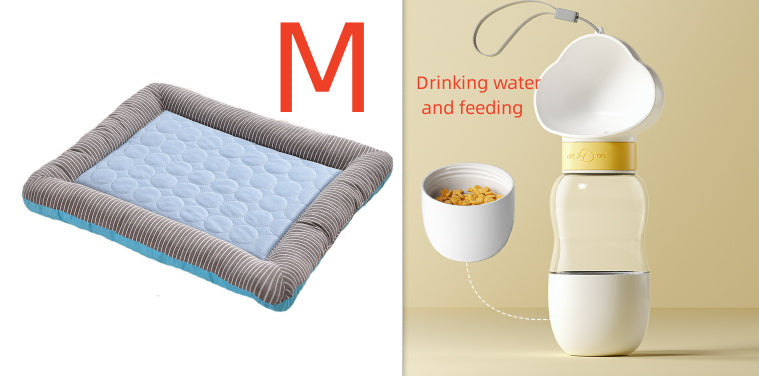 Pet Cooling Pad – Ice Silk, Soft, Breathable Summer Mat for Dogs & Cats - BarkandMeow