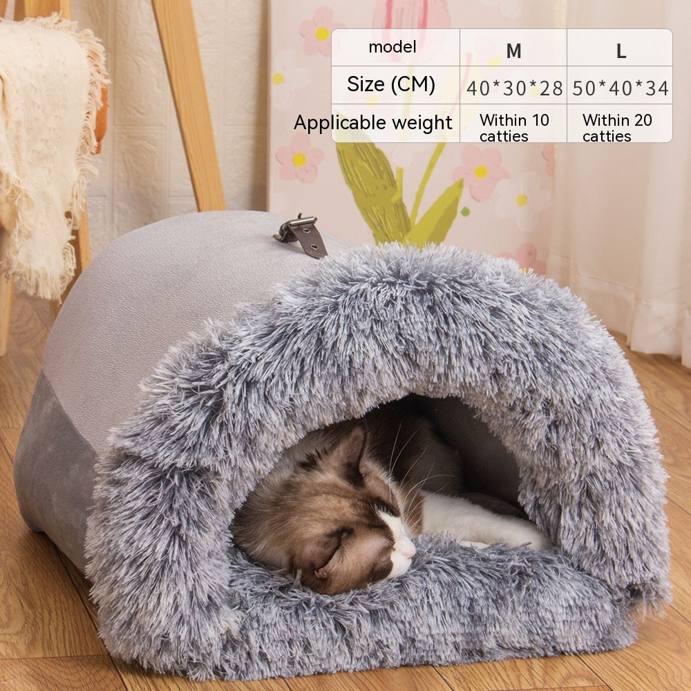 Portable Splice Pet Nest – Warm, Moisture-Proof Bed for Dogs & Cats - BarkandMeow